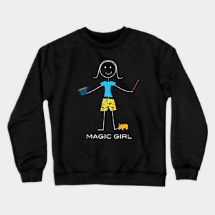 Funny Womens Magic Design Crewneck Sweatshirt